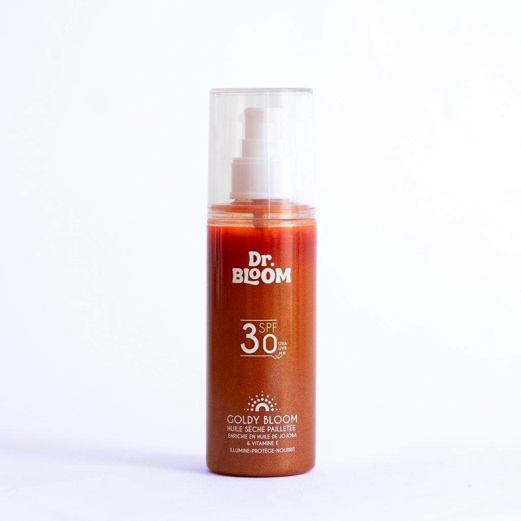 goldy-bloom Goldy Bloom – Huile Sèche Pailletée SPF 30